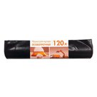 Мешки для мусора 120 л, черные, в рулоне 10 шт., ПВД, 80 мкм, 70?108 см, особо прочные, КОНЦЕПЦИЯ БЫТА