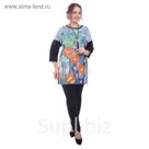 Блуза женская, размер 54, цвет чёрный М3-3149/34