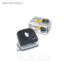 Дырокол 25л BRAUBERG "Einkommen", большой, черный 222542