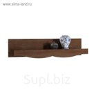 Полка навесная Аделина Орех глянец