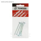 Саморезы универсальные TUNDRA krep, 6х60 мм, цинк, потай, 5 шт.