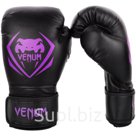 Перчатки боксерские Venum Contender Black Purple 14 унций