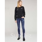 Джинсы женские зауженные MZ004-021 DARK BLUE размеры 25-30