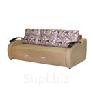 Диван Турин 2 вариант 1 Цветы коричневый Галактика песочный