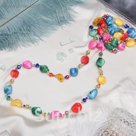 Бусы "Ракушка с хрусталём" цветные, 120см