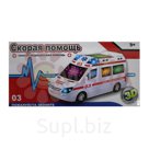 Машина Скорая помощь, 3Д свет,звук, в/к