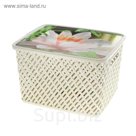 Корзина для хранения с крышкой "Кувшинка"