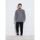 Комплект мужской кофта штаны Полоска размер L цвет серый