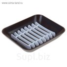 Мыльница Breeze, цвет шоколадный