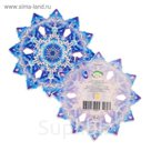 Открытка на липучке "Новогодняя", снежинка