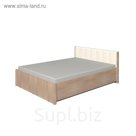 Кровать со стационарным основанием BERLIN 33, 1400х2000, дерево, дуб сонома