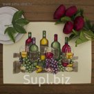 Салфетка на стол "Виноград"30х40 см, текстиль