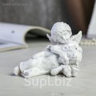 Сувенир полистоун "Два белоснежных ангела - убаюкивание" 9х13х7,5 см