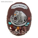 Магнит "Ханты-Мансийск" с россыпью натуральных камней