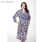 Халат женский фланелевый Запашной МИКС, р-р 60