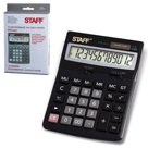 Калькулятор STAFF настольный STF-2512, 12 разрядов, двойное питание, 170?125 мм