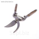 Секатор плоскостной, 10" (25.5 см), деревянные ручки