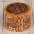 Шкатулка «Букет», 4х2,5 см, береста