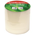 Клейкие ленты 12 мм х 20 м, канцелярские ERICH KRAUSE «Invisible», комплект 4 шт., прозрачные, матовые