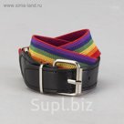Ремень детский "Радуга", ширина - 2,5см, цветной