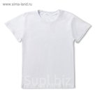 Футболка детская однотонная, рост 158, цвет белый Ш-006