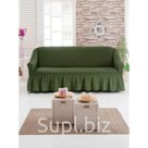 Чехол для мягкой мебели DO CO DIVAN KILIFI на диван 3 х местный цвет оливковый