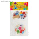 Украшение для кексов "Шары", набор 24 пики, 24 формочки