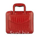Красная кожаная сумка для iPad 2/3/4 Mapi Sia Handbag Croco Red