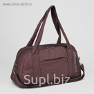 Сумка спортивная, отдел на молнии, наружный карман, цвет коричневый
