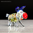 Сувенир из стекла миди 16 "Свинка", микс