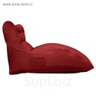 Кресло-лежак, размер 80х60х130 см, бордовый