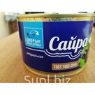 Сайра натуральная, Ключ. ДК, произ. РКК, 250 гр, 24 шт