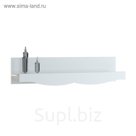 Полка навесная Аделина Белый глянец