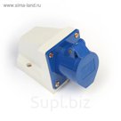 Розетка 113 стационарная 2Р+РЕ 16А 220В IP44 TDM
