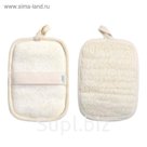 Мочалка для душа из люфы 17x12 см