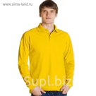Рубашка-поло мужская StanPolo, размер 48, цвет жёлтый 185 г/м 04S