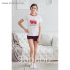 Комплект женский (футболка, шорты) ТК-654 цвет МИКС, р-р 48