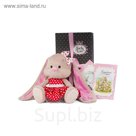 Мягкая игрушка "Зайка Лин" в красном платье, 25 см