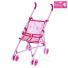 Коляска трость для кукол с вращающимися кол сами металлический каркас