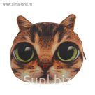 Мягкий кошелёк "Кисонька", зелёные глазки