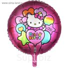 Шар фольгированный 18" Hello Kitty радуга