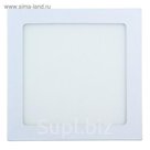 Панель квадратная встраиваемая 190х190 мм, 15 W, LED-75-2835-1050Lm-6500К-120deg-160-260V