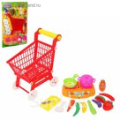 Игровой набор "Поход в супермаркет", тележка с продуктами, 17 предметов