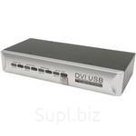 MultiCo EW-K2402DU 2-port DVI USB KVM Switch with Cable (КлавиатураUSB + мышьUSB + DVI-I + Audio) + Б.П. ***