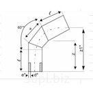 Отвод 60 сварной ПЭ 100 SDR 13,6