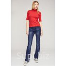 Джинсы женские клеш MR733H-521 DARK BLUE размеры 25-30