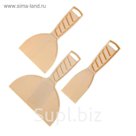 Набор шпателей TUNDRA Basic, 3 шт., 50-100-150 мм, пластик