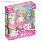Кукла "Еви" и домашние питомцы, 12 см