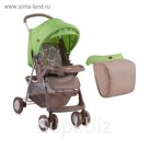Коляска прогулочная Lorelli Terra с накидкой на ножки, Бежево-Зелёный / Beige&Green 1732