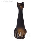 Сувенир "Кот Египетский" малый, подпал черный, золото